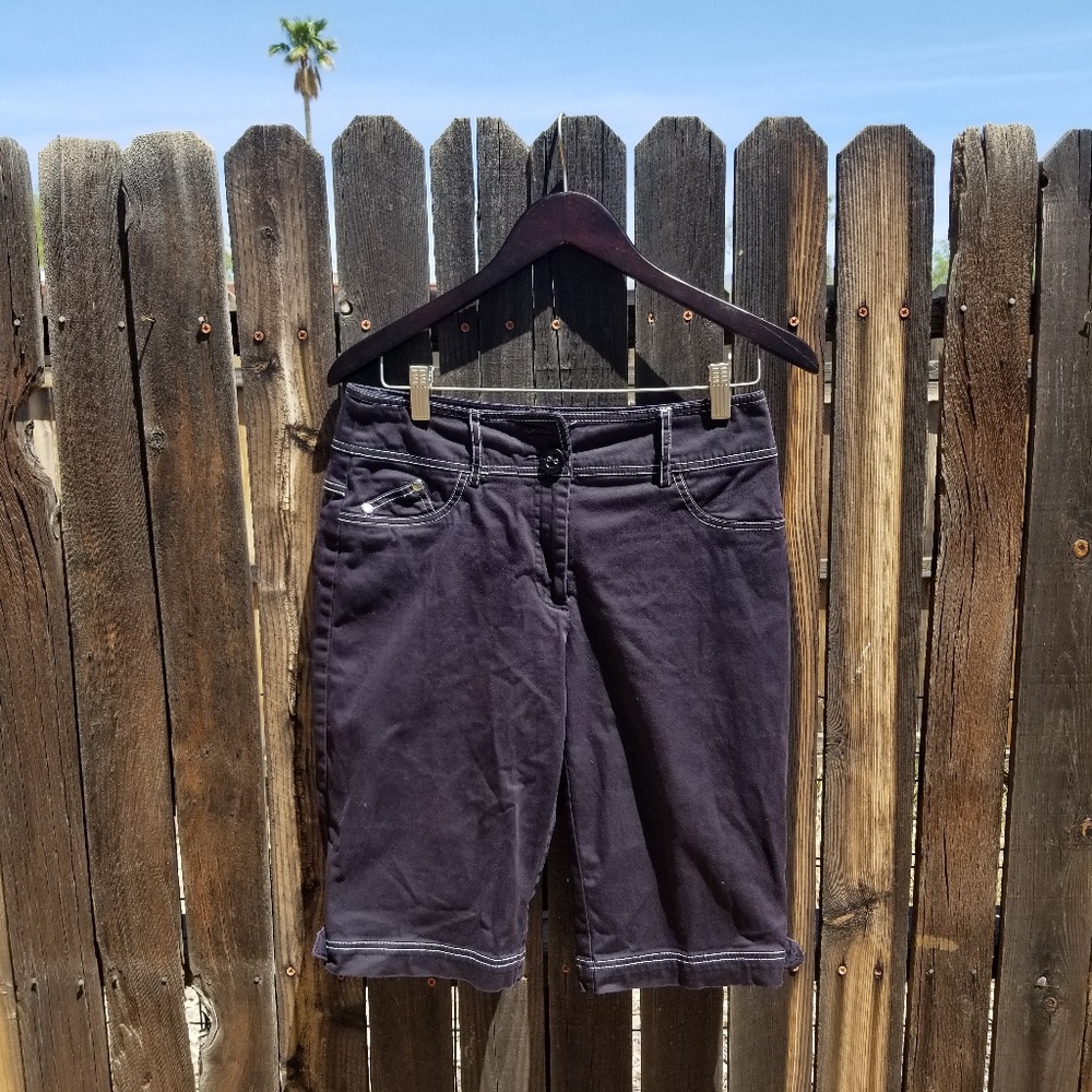 Navy Dressbarn skimmer shorts